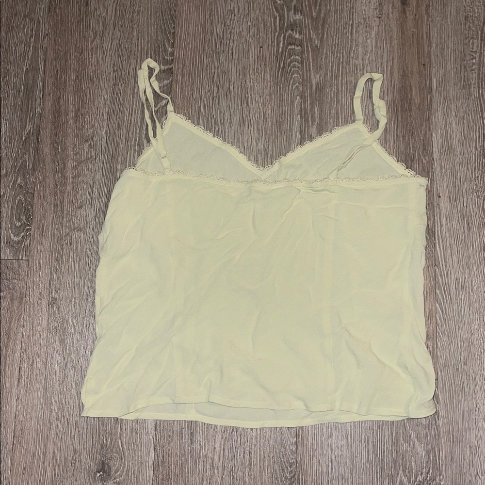 Express Y2K vintage Light green Camisole Top size 10 tank lace - Picture 4 of 6